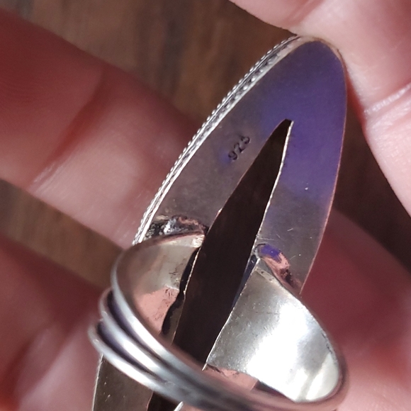 New Huge Labradorite 925 Silver Statement Ring. - Picture 16 of 16